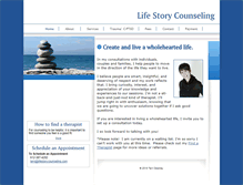 Tablet Screenshot of lifestorycounseling.com